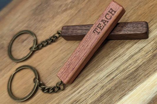 Custom Engraved Wooden Keychain by Cabin Design Co. – photo 2