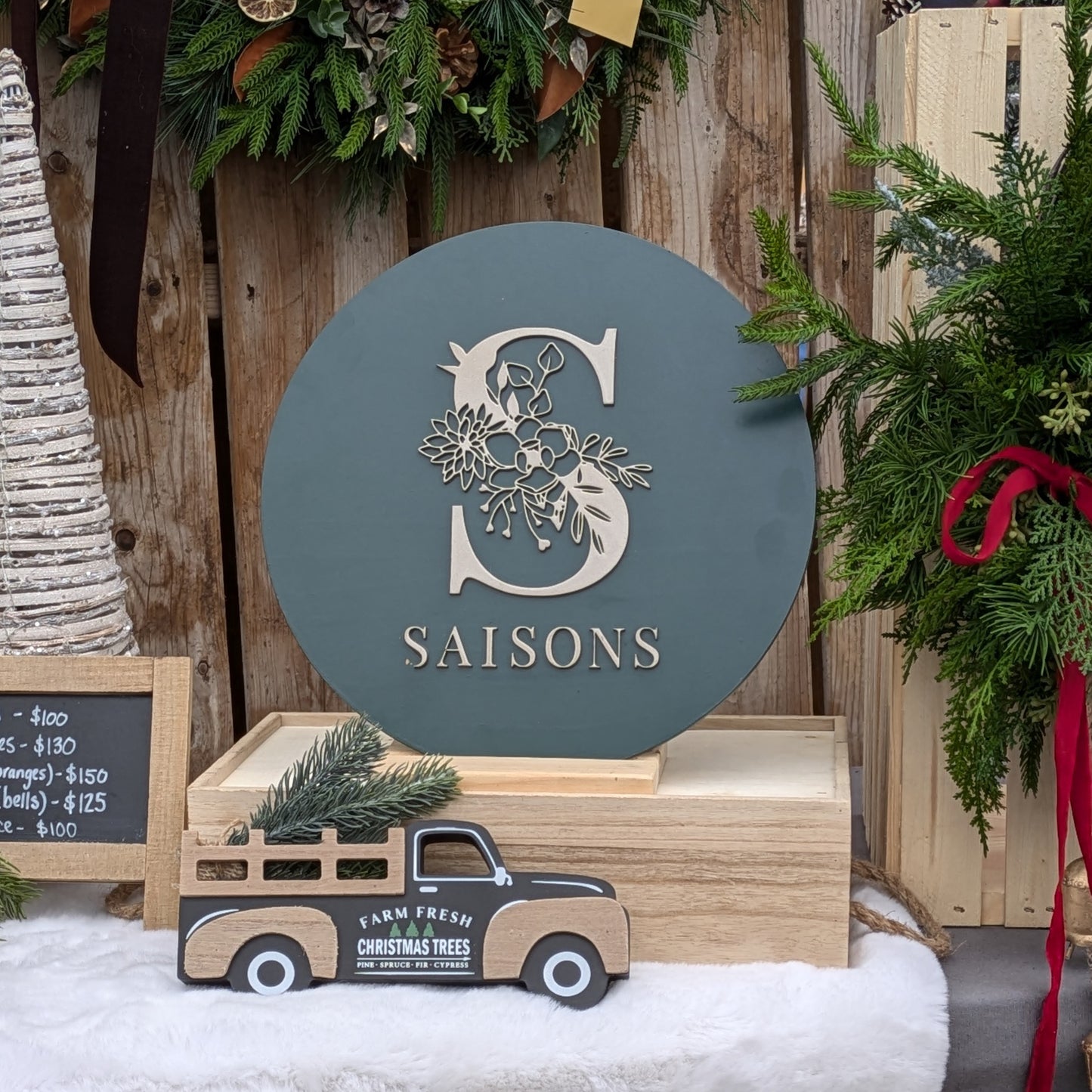 Custom Business Logo Sign – Acrylic or Wood Backer – Personalized Branding Sign for Booths, Shops & Markets