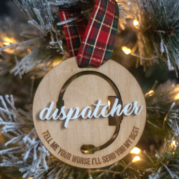 Dispatcher Christmas Ornament – made by Cabin Design Co. in Cornwall, Ontario