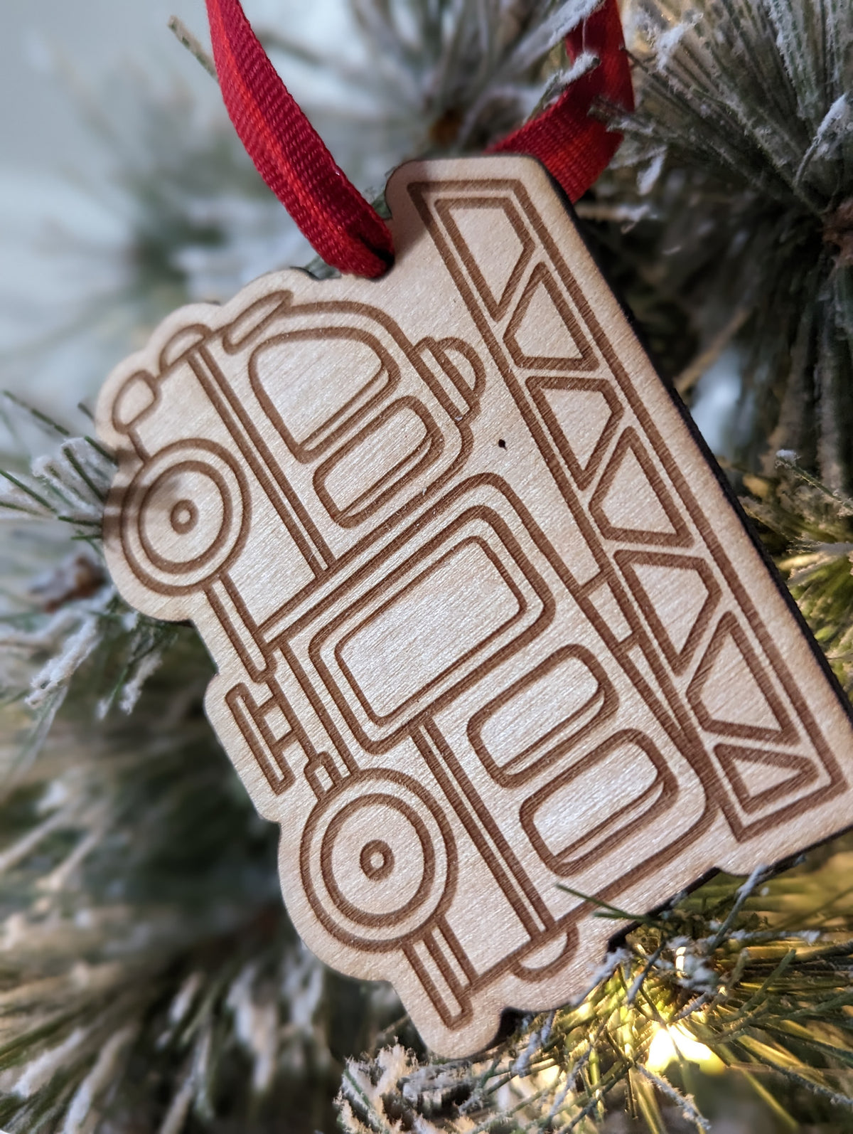 Fire Truck Firefighter Christmas Ornament by Cabin Design Co. – photo 2
