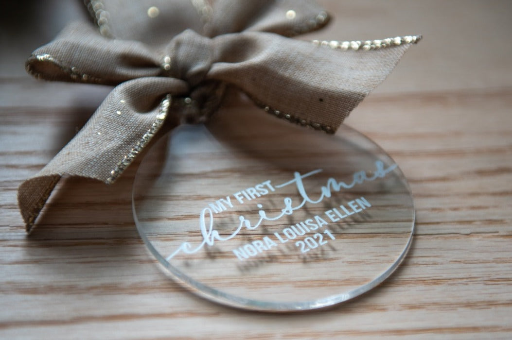 Custom My First Christmas Ornament