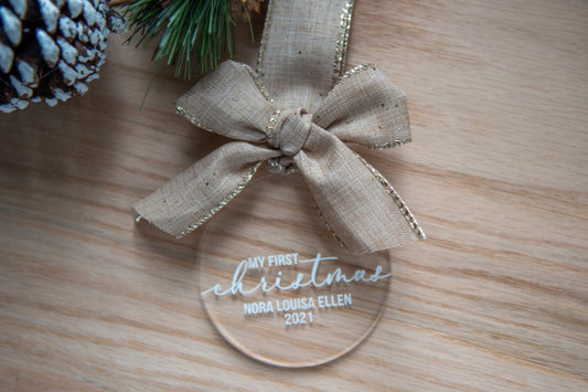 Custom My First Christmas Ornament