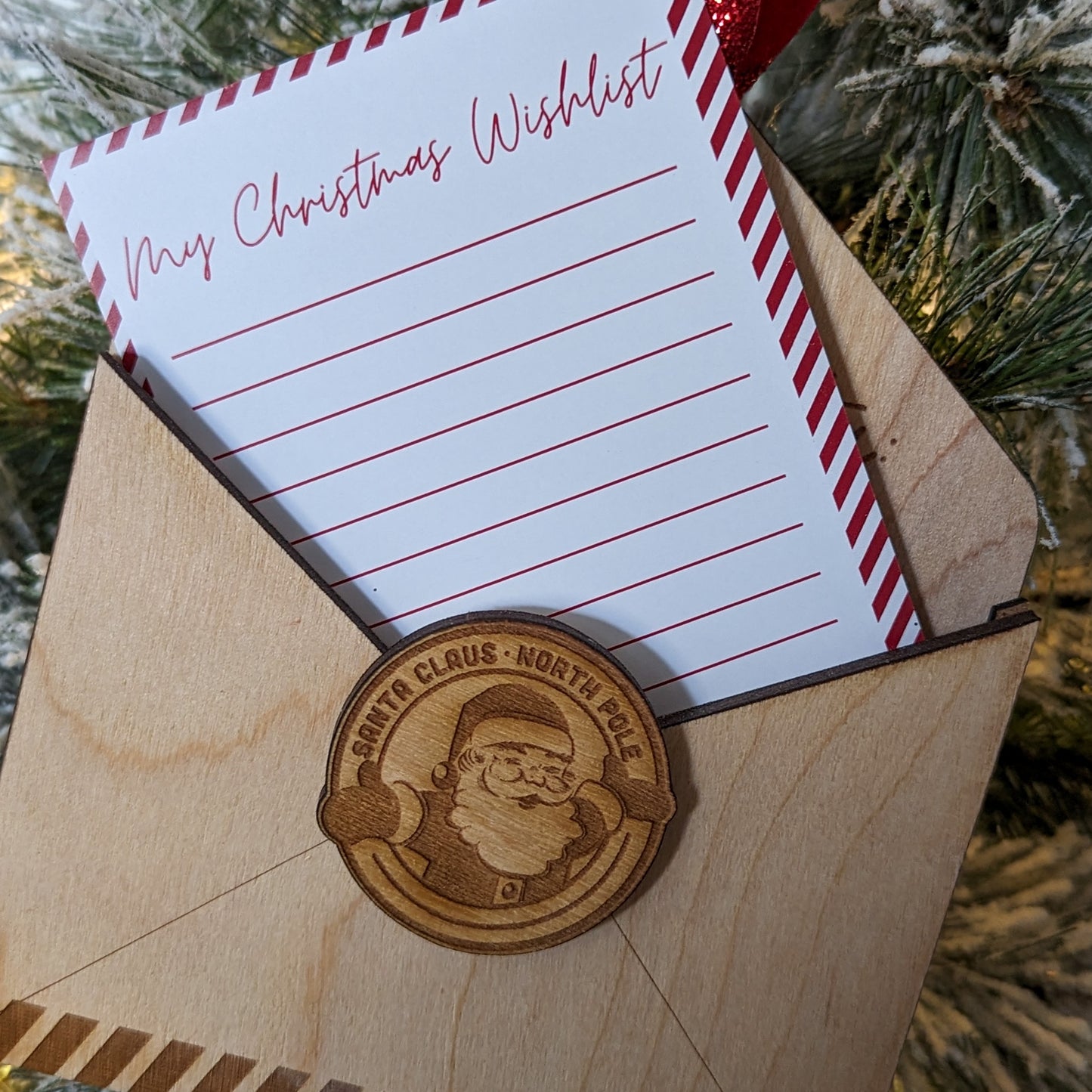 Letter to Santa Envelope Ornament