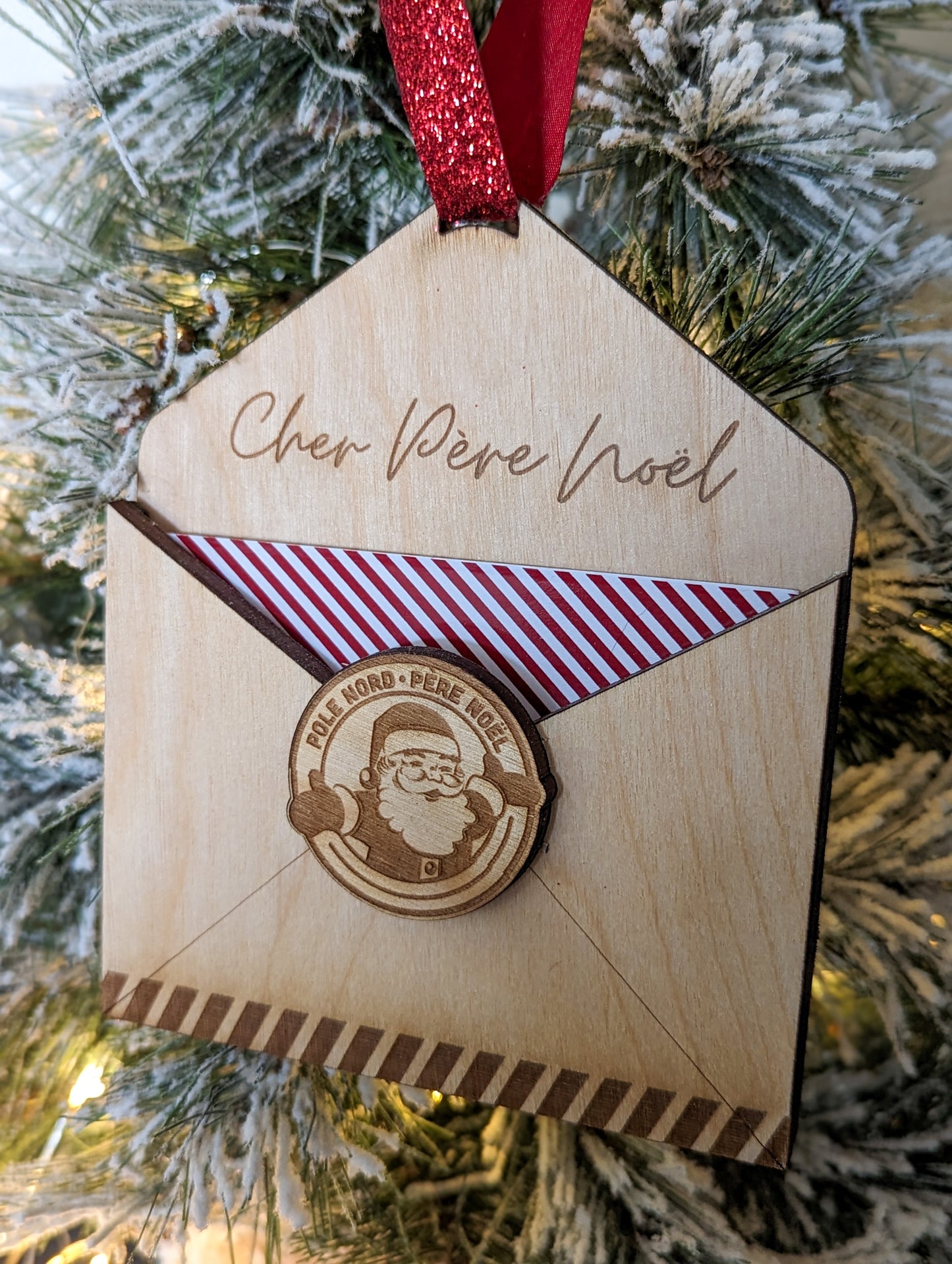 Letter to Santa Envelope Ornament