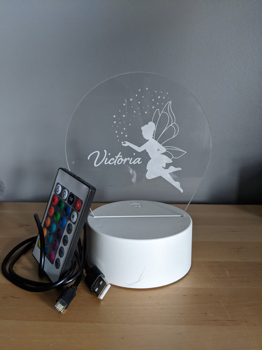 Personalized Acrylic Name Night Light by Cabin Design Co. – photo 2