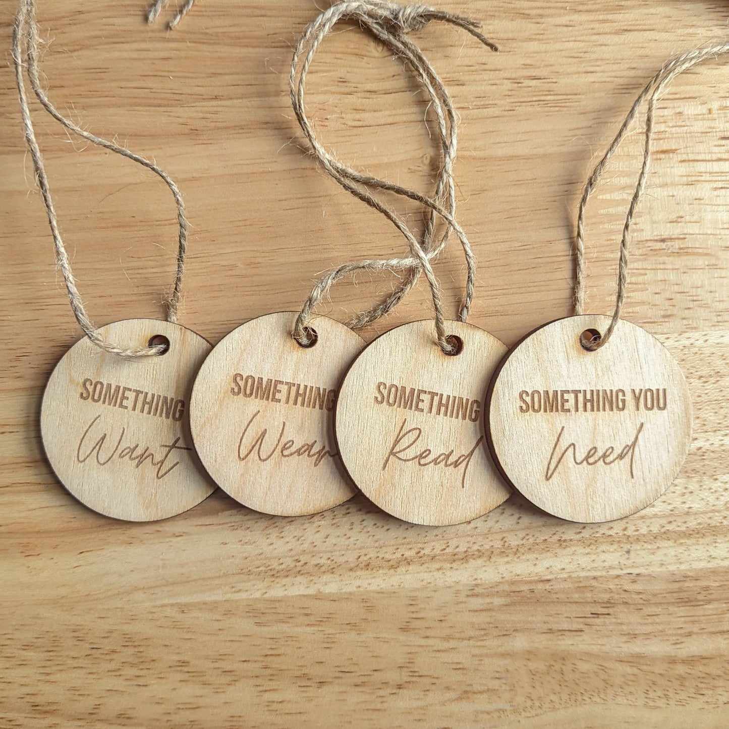 Reusable Want Need Wear Read Gift Tags