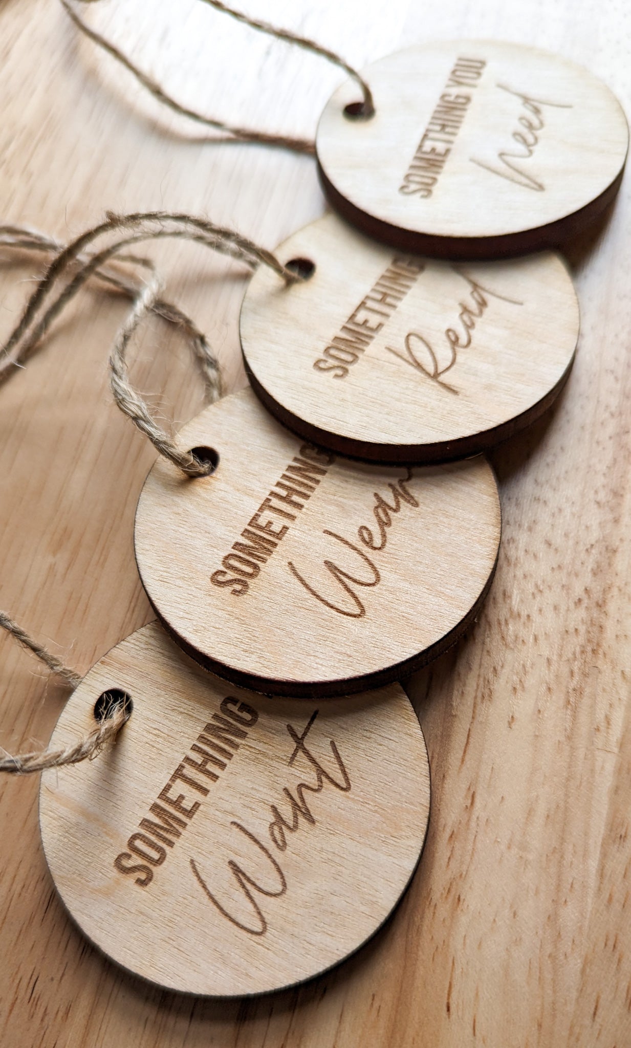 Reusable Want Need Wear Read Gift Tags