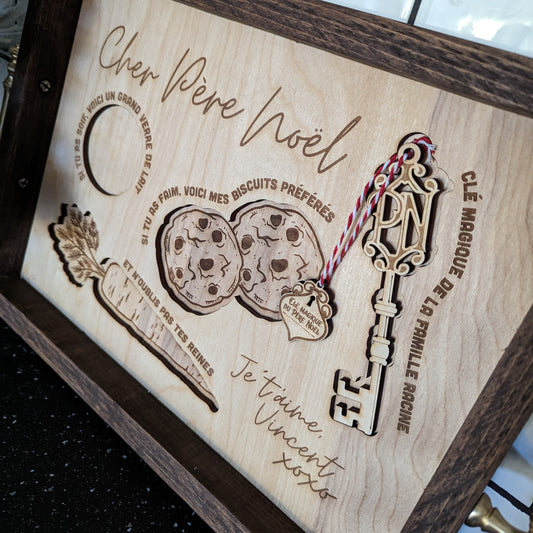 Santa Cookie Tray – close-up