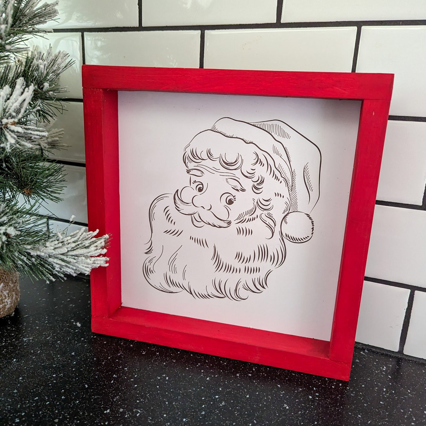 Vintage Santa Sign