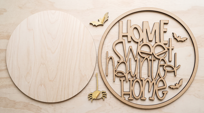 Home Sweet Haunted Home DIY Door Hanger Kit.