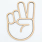 Rad Peace hand peace sign decor for dorm room or bedroom perfect for cool teens