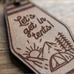 Vintage Motel Key keychain | Let's get in tents