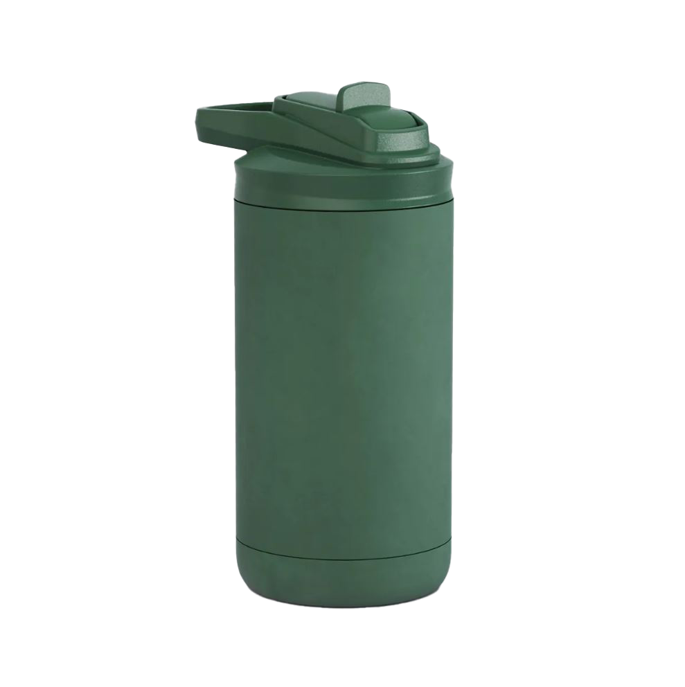 Custom Engraved Kids Water Bottle – Matte Green – made by Cabin Design Co. in Cornwall, Ontario