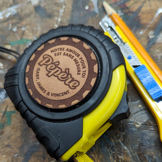 Custom Engraved Measuring Tape Father's Day Gift – made by Cabin Design Co. in Cornwall, Ontario