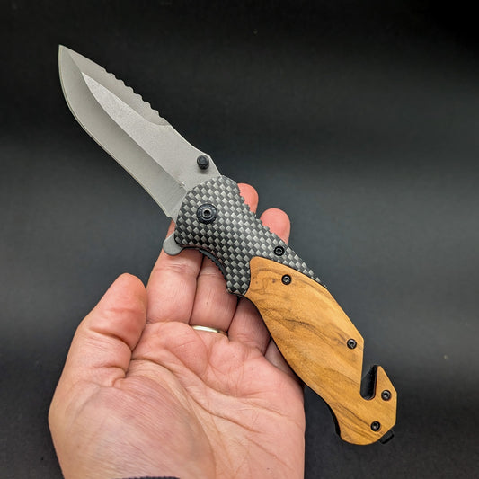 Custom Engraved Sport Pocket Knife – made by Cabin Design Co. in Cornwall, Ontario