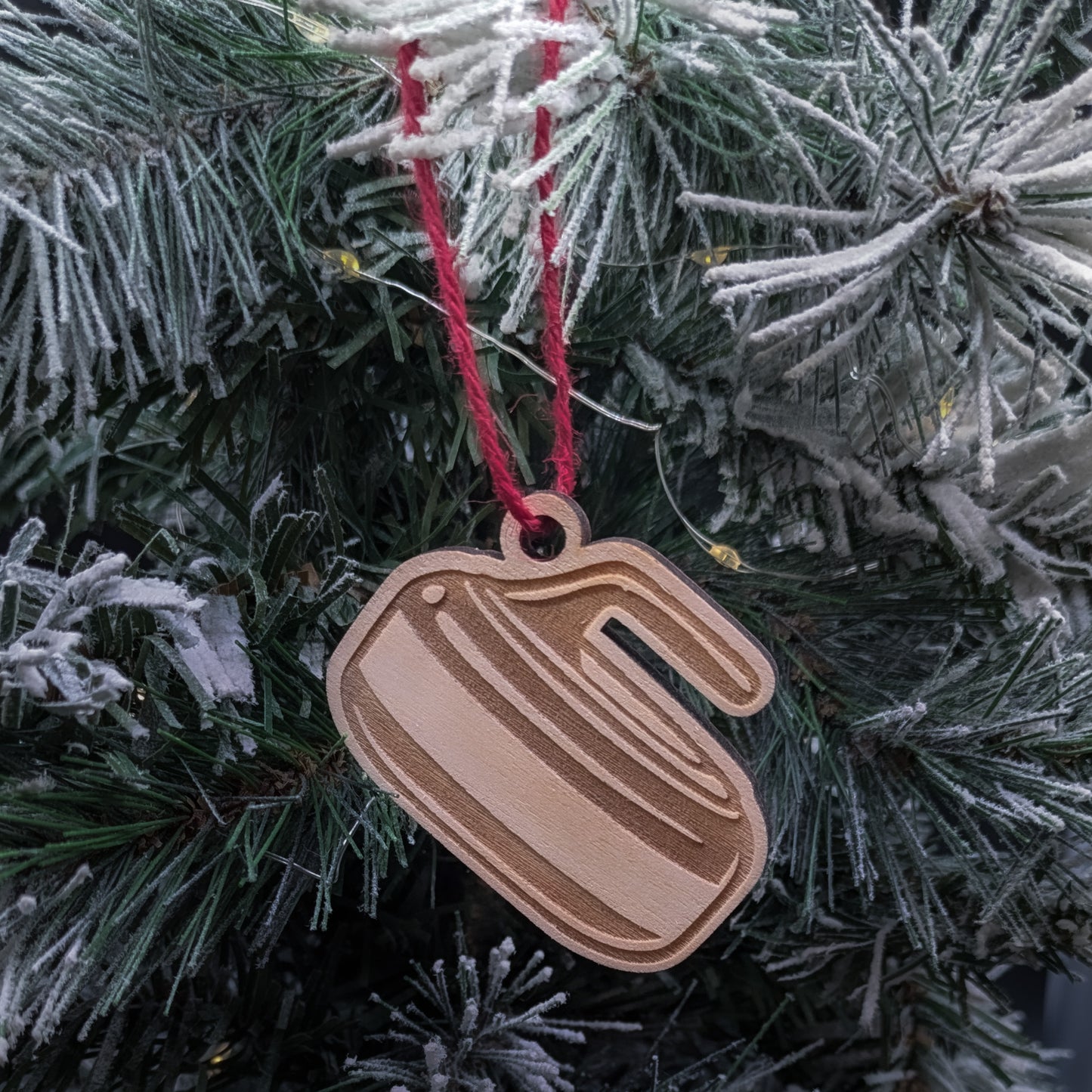 Personalized Curling Stone Ornament
