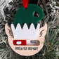 Elf Ornament – Acrylic “Daily Elf Meter” with Toggle for Naughty or Nice – Christmas Tree Decoration