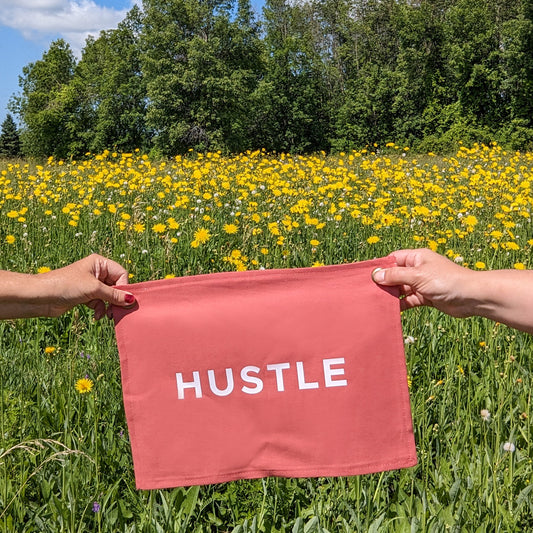Mini Hustle Canvas Banner – made by Cabin Design Co. in Cornwall, Ontario