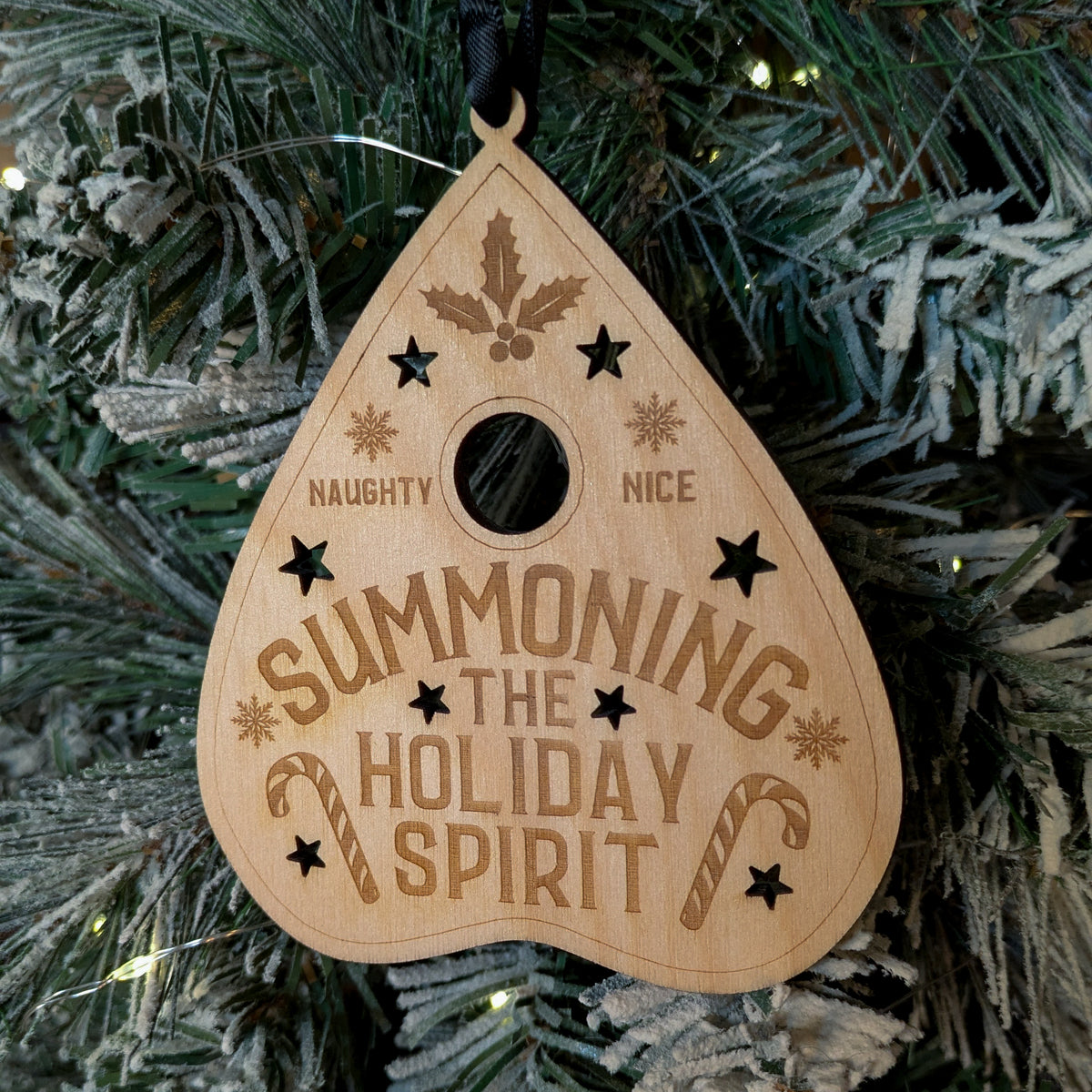Ouija Board Christmas Ornament – made by Cabin Design Co. in Cornwall, Ontario