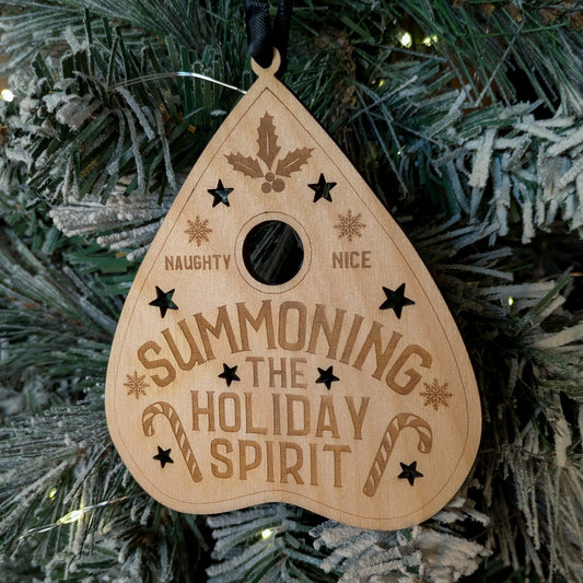 Ouija Board Christmas Ornament – made by Cabin Design Co. in Cornwall, Ontario