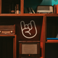 "Rock On" hand sign cutout!