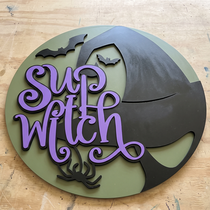 Sup Witch DIY Door Hanger Kit