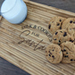 Modern Bamboo Santa Milk and Cookies Tray