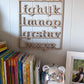 Alphabet Cutout Wall Hanging - Laser Cut Decor for Nursery, Reading Nook, or Classroom