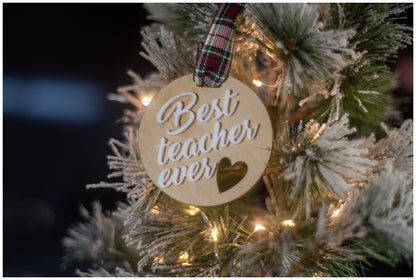 Best Teacher Ever Christmas Ornament by Cabin Design Co. – photo 2