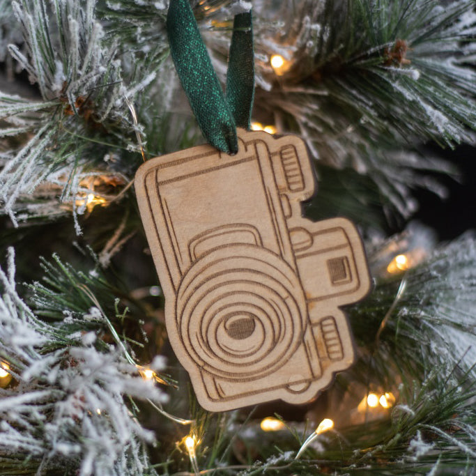Camera Photographer Christmas Ornament – made by Cabin Design Co. in Cornwall, Ontario