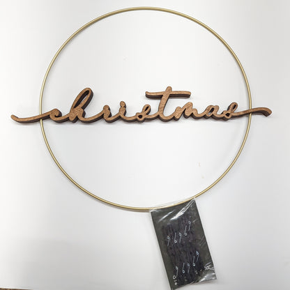 Christmas Card Display Hoop Wreath by Cabin Design Co. – photo 3