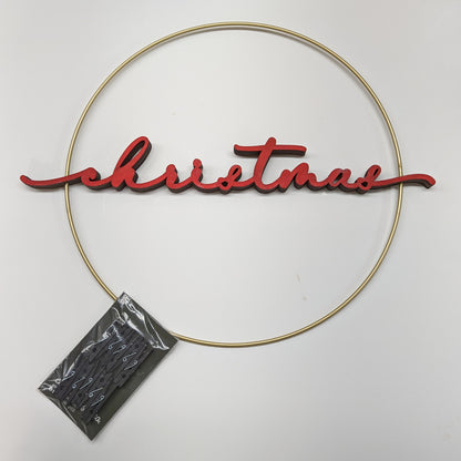 Christmas Card Display Hoop Wreath by Cabin Design Co. – photo 4
