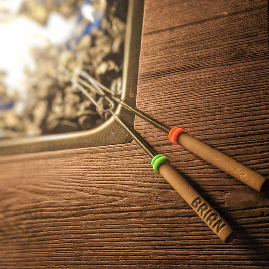 Custom Engraved Marshmallow Roasting Stick – made by Cabin Design Co. in Cornwall, Ontario