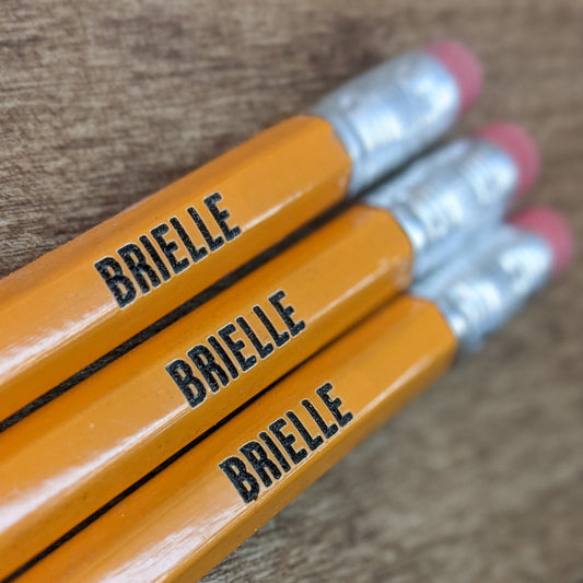 Custom Engraved Pencils – made by Cabin Design Co. in Cornwall, Ontario
