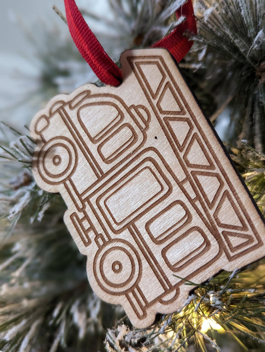 Fire Truck Firefighter Christmas Ornament by Cabin Design Co. – photo 2