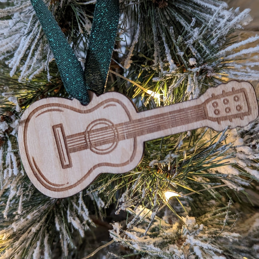 Guitar Christmas Ornament – made by Cabin Design Co. in Cornwall, Ontario