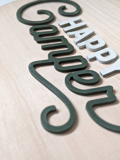 Happy Camper Nursery Name Sign by Cabin Design Co. – photo 2
