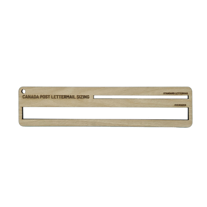 Canada Post Lettermail Slot Sizing Template