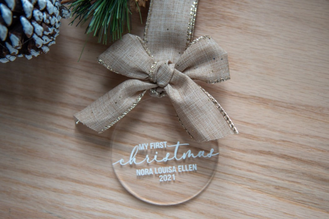 My First Christmas Baby Onesie Ornament by Cabin Design Co. – photo 2