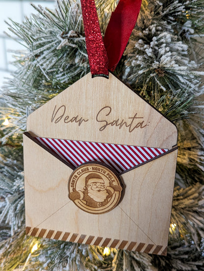 Letter to Santa Envelope Ornament