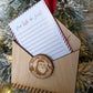 Letter to Santa Envelope Ornament