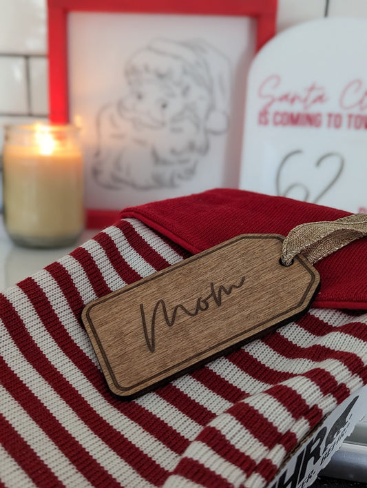 Personalized Christmas Stocking Name Tag by Cabin Design Co. – photo 2