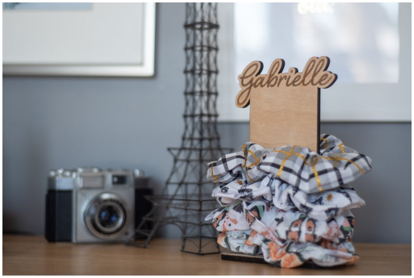 Personalized Scrunchie Holder by Cabin Design Co. – photo 3