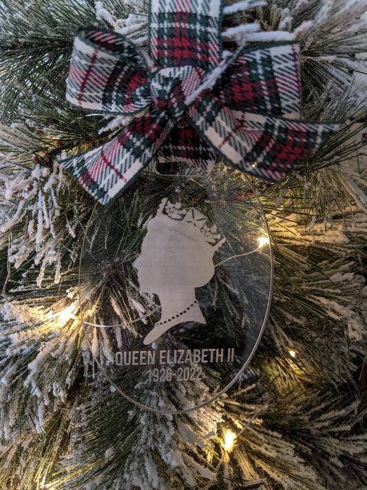 Queen Elizabeth II Christmas Ornament – made by Cabin Design Co. in Cornwall, Ontario