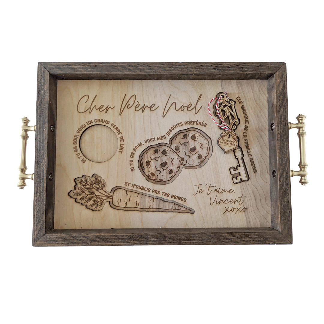 Santa Cookie Tray – made by Cabin Design Co. in Cornwall, Ontario