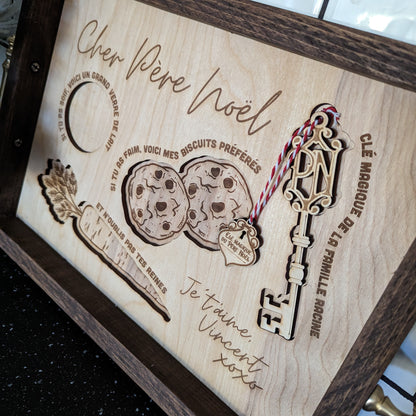 Santa Cookie Tray – close-up