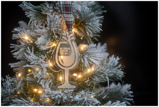 Wine Glass Christmas Ornament – made by Cabin Design Co. in Cornwall, Ontario